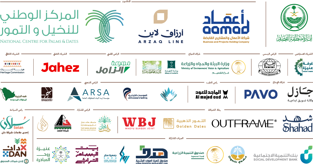 الرعاة والمشاركون في موسم عنيزة الدولي للتمور